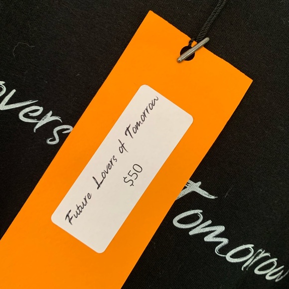 NWT FUTURE LOVERS LONG SLEEVE COTTON XL BLACK ‘FUTURE LOVERS OF TOMORROW’ - Picture 7 of 7